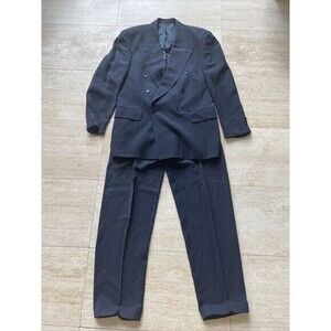Hugo Boss and Torello Viera 2 pc‎ blue Wool Blend mens suit 42 Top 34x32